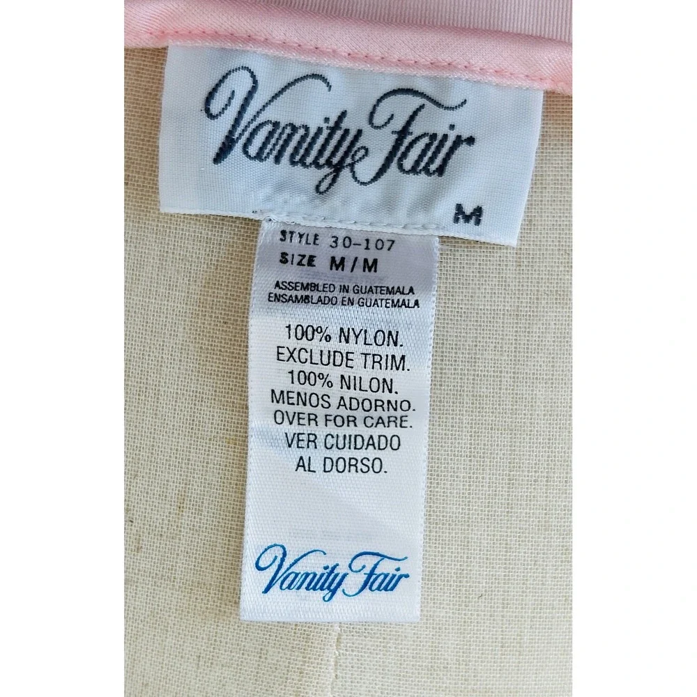 Vintage Vanity Fair Pink Slip Dress Med Romantic Lingerie Coquette‎ Cottagecore